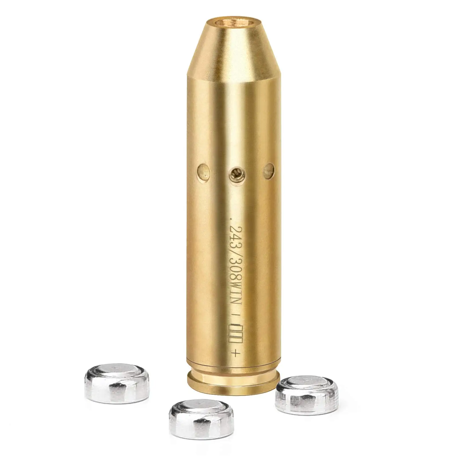 Mira telescópica para Rifle MidTen, puntero láser de punto rojo compatible con 243 308WIN 7MM 08REM CAL, puntero de cartucho táctico de latón - imagen 3