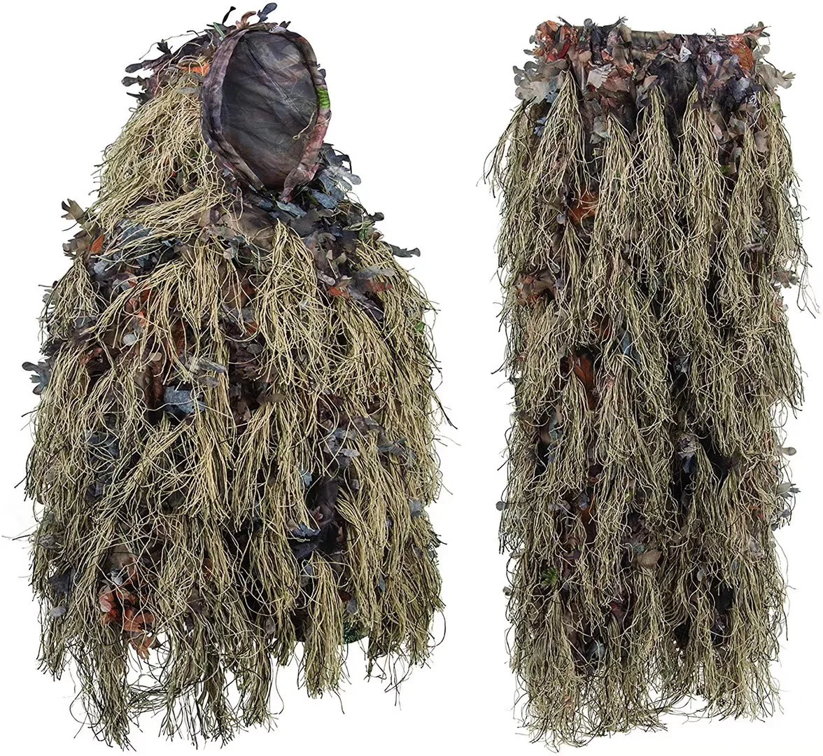 Ropa Geely Woodland 3D ropa de camuflaje de hoja biónica traje Ghillie para trajes de camuflaje de caza - imagen 5