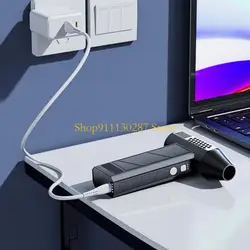 Plumero aire eléctrico J1HC con Motor sin escobillas 130K RPM, 3 velocidades ajustables para limpieza y aspiradora por