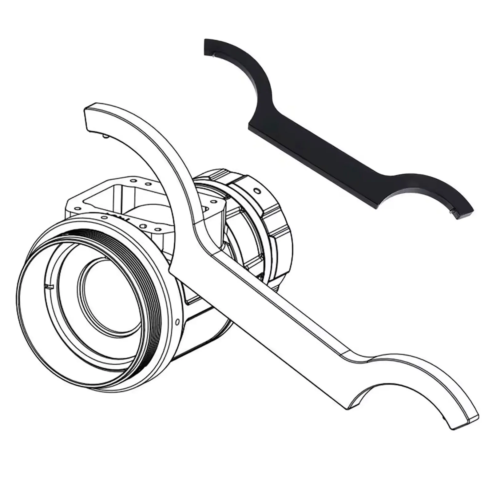 SOTAC-GEAR-Juego de herramientas de desmontaje de PVS-14 de visión nocturna táctica, llave de instalación, extracción para PVS14 BNVD1431 DTNVS Abmod3 - imagen 4