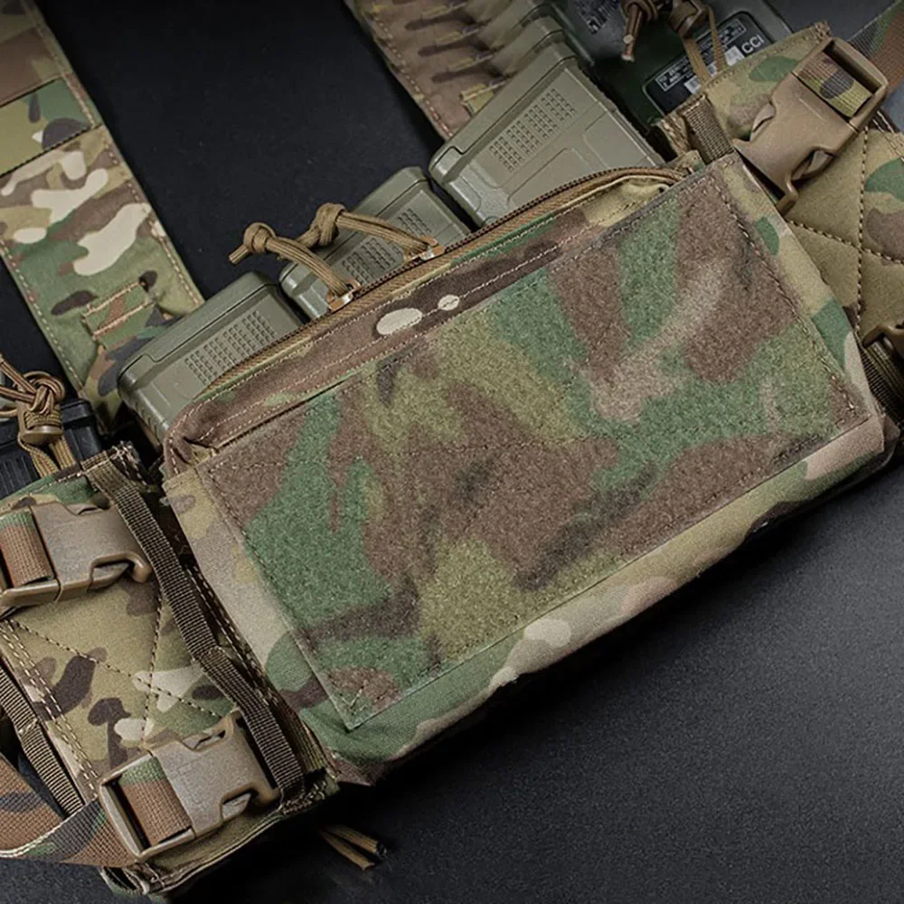 Plataforma de pecho táctica MK3 MK4, Micro chasis de lucha, bolsillo con cremallera, inserto para chaleco de caza Airsoft, portador de placa, bolsa para el vientre, cubierta con cremallera - imagen 5