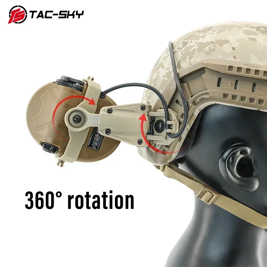 TS TAC-SKY TAC201 soporte de montaje táctico en riel para auriculares - imagen 5