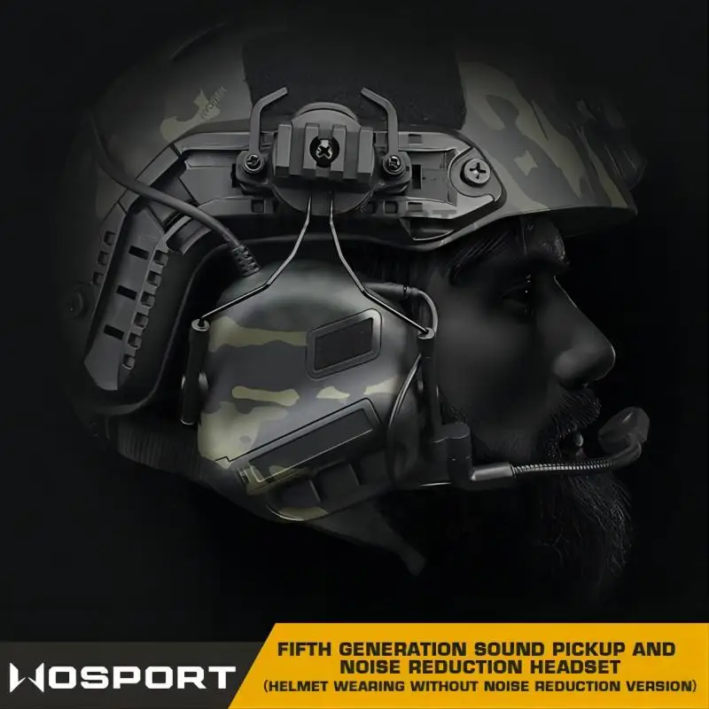 Uso táctico del casco de la auricular de WST 5.0 sin color sólido de la versión de la reducción de ruido - imagen 3