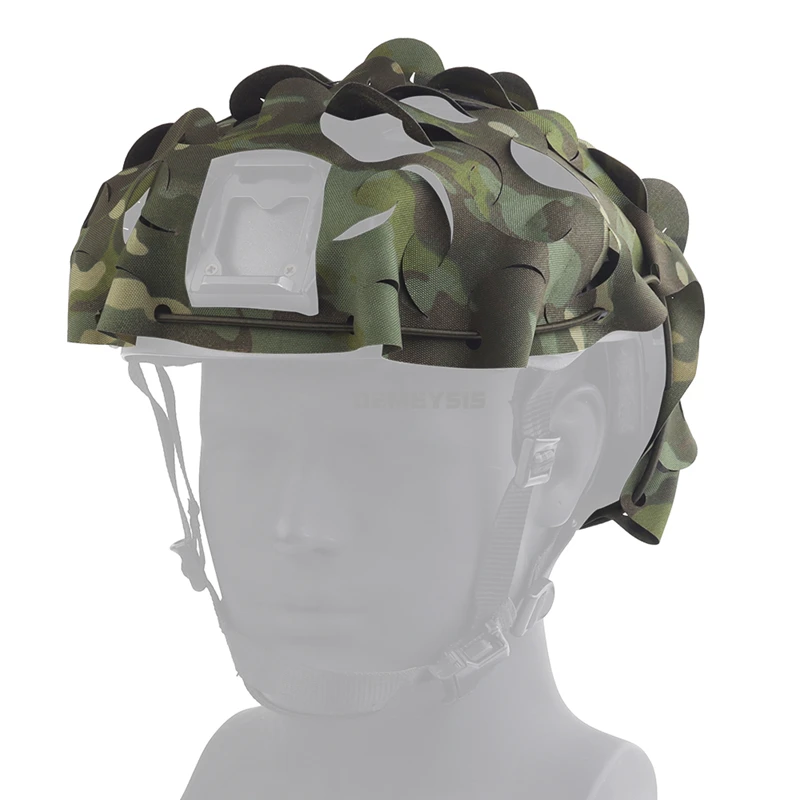 Cascos tácticos rápidos, paños CS de combate, cubierta de casco de camuflaje ligera con corte láser para accesorios de casco FAST PJ MH BJ - imagen 3