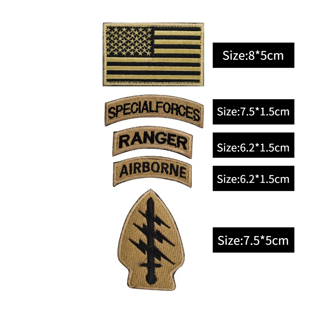 Parche táctico relámpago USA – Gancho y bucle para mochilas - imagen 5