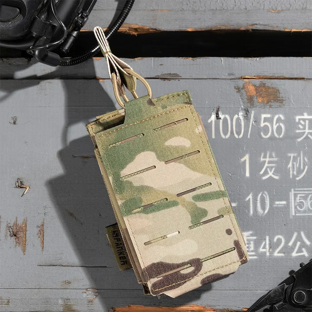 Bolsa táctica Molle, bolsa individual para revistas, bolsas magnéticas de doble capa, soporte Universal para cartuchos para M4 M14 M16 AK AR - imagen 5