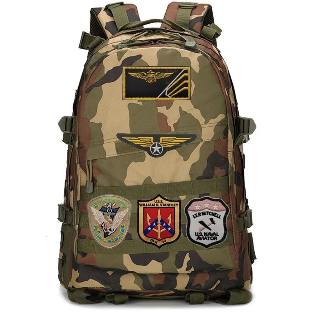 Fan militar TOP GUN Maverick, conjunto completo de chaqueta, brazalete bordado 3D, pegatina de tela, bolsa para exteriores, parches de gancho y bucle para vuelo - imagen 3