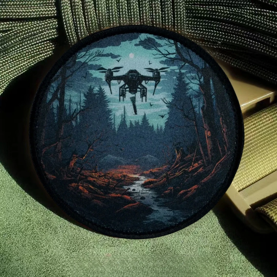 FPV con parche impreso de zanahorias, parches de gancho y bucle de moral del ejército táctico para ropa, mochila, pegatinas decorativas - imagen 4