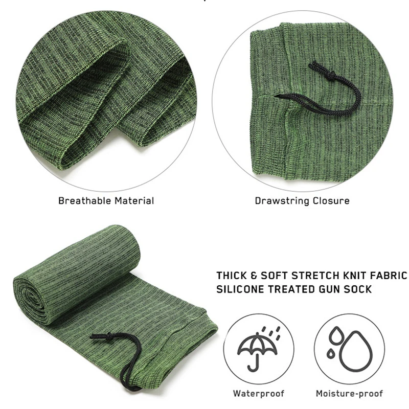 Calcetines para pistola para Rifles, funda para escopeta, fundas protectoras de 36cm, 14 "/140cm, bolsa de almacenamiento táctica para tiro al aire libre y caza - imagen 5