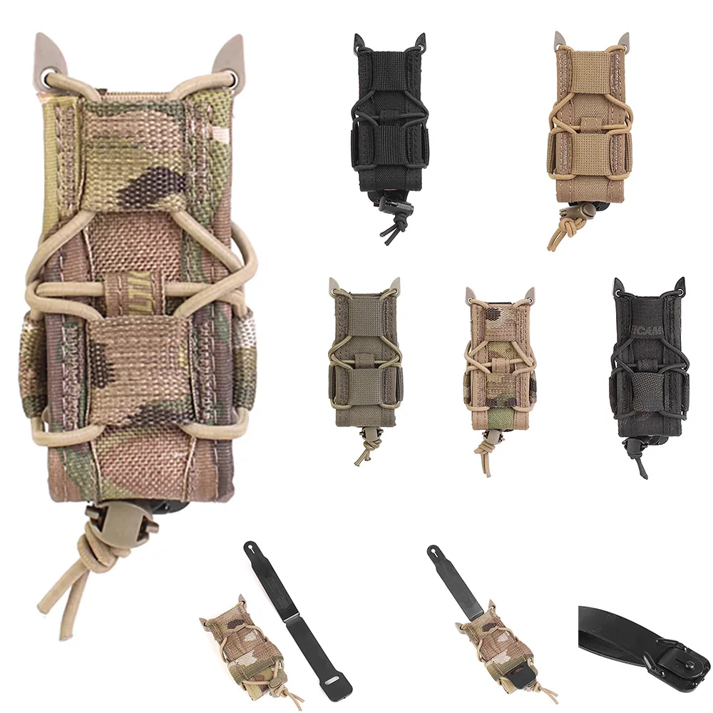 Bolsa Molle táctica para cargador 9mm, linterna y antorcha