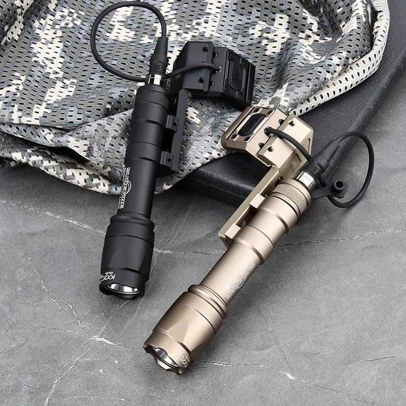 WADSN-linterna táctica M300 M600, Kit de Base de compensación lateral, LED blanco M300A M600C SF Surefir, luz exploradora, lámpara de equipo de caza Airsoft