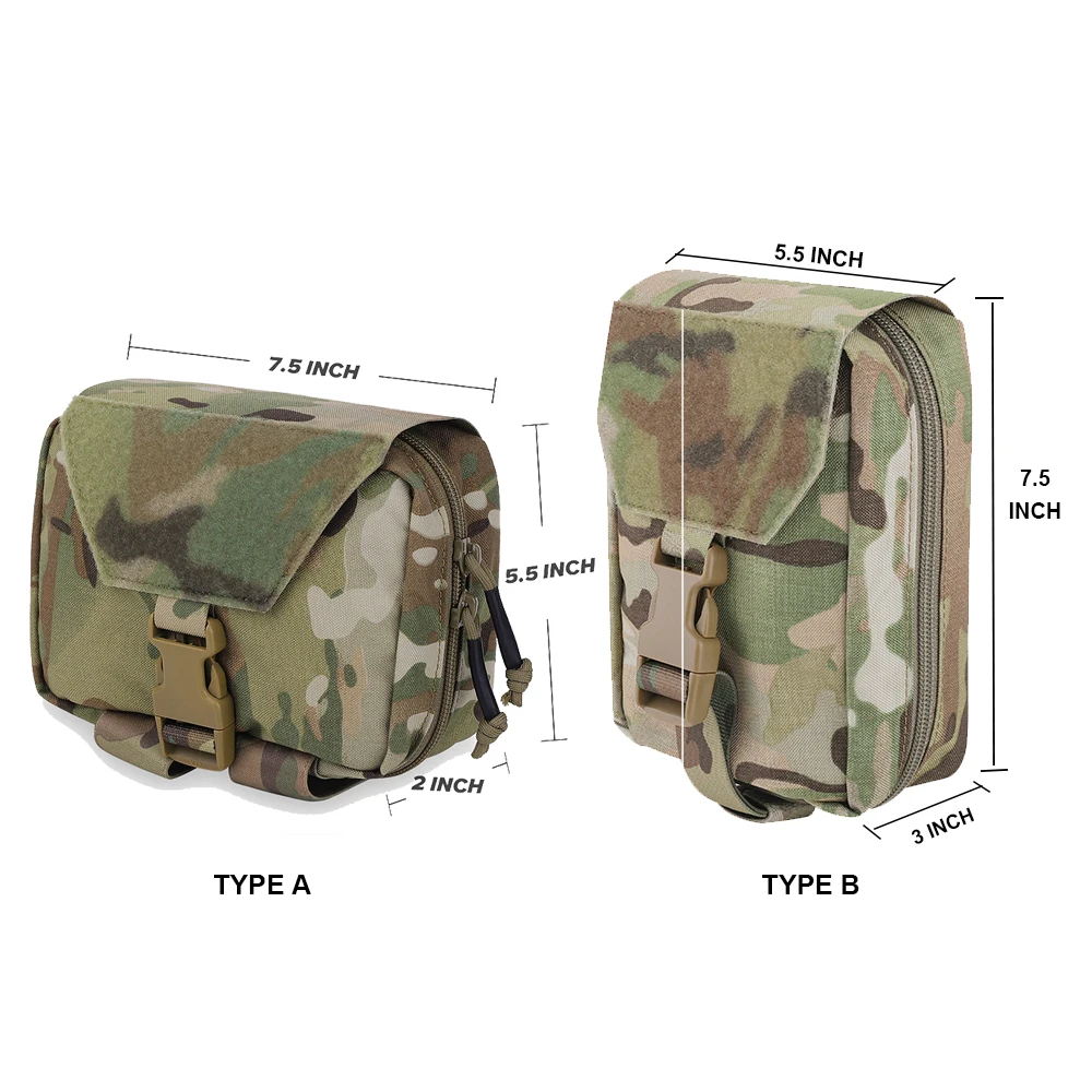 KRYDEX-bolsa táctica para caza, Kit de Trauma al aire libre, supervivencia, multifunción, Molle, cintura - imagen 5