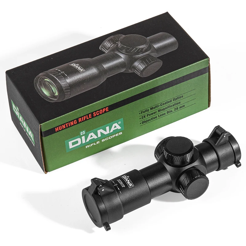 DIANA 3X28 táctico caza Rifle alcance Airsoft PCP Riflescope tiro al aire libre deportes francotirador vista óptica armas montaje nuevo - imagen 5