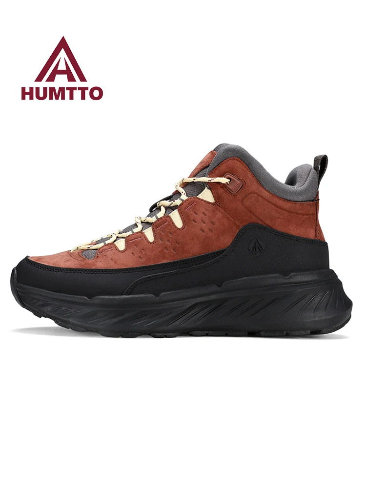 Zapatos de senderismo HUMTTO, zapatos informales para hombre, botas de trekking todoterreno impermeables antideslizantes para mujer, zapatillas deportivas, botas de caza para escalar - imagen 3