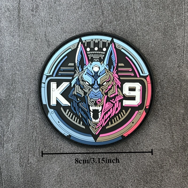 Parche táctico K9 para perro, brazalete de PVC 3D, insignia de moral militar, parches con gancho, pegatinas para mochila y ropa - imagen 5