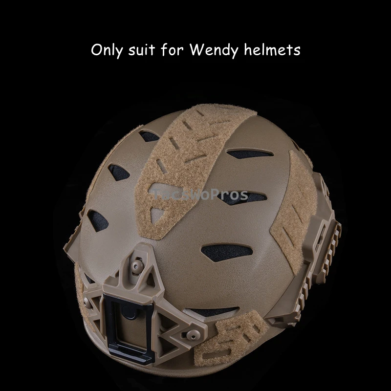 6 unids/set casco táctico WENDY pegatina mágica caza CS cascos parches gancho bucle sujetador pegajoso accesorios para casco Wendy - imagen 5