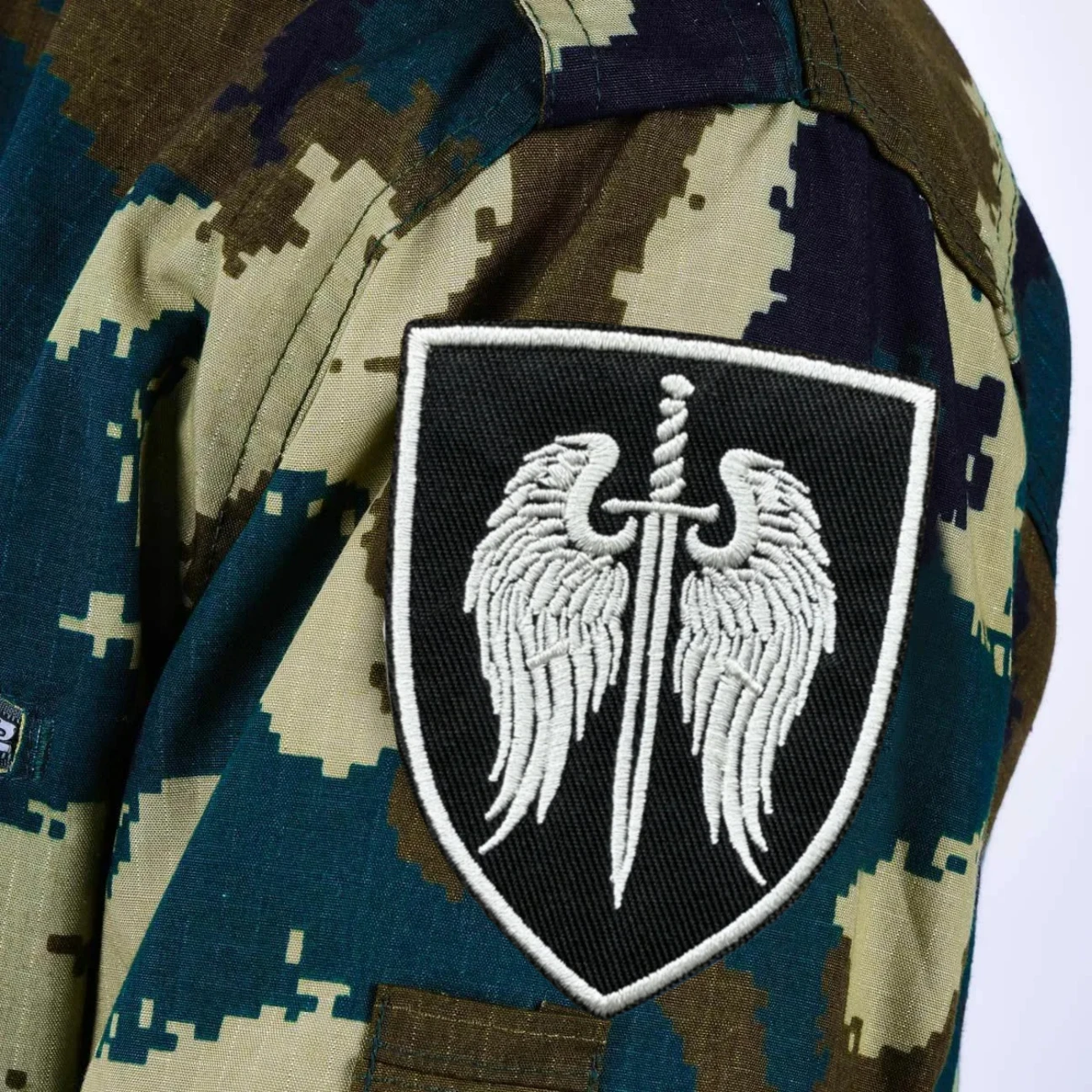 Parche de insignia de moral del patrón del Arcángel, apliques personalizados tácticos militares, parches de gancho bordados para ropa, pegatina para mochila