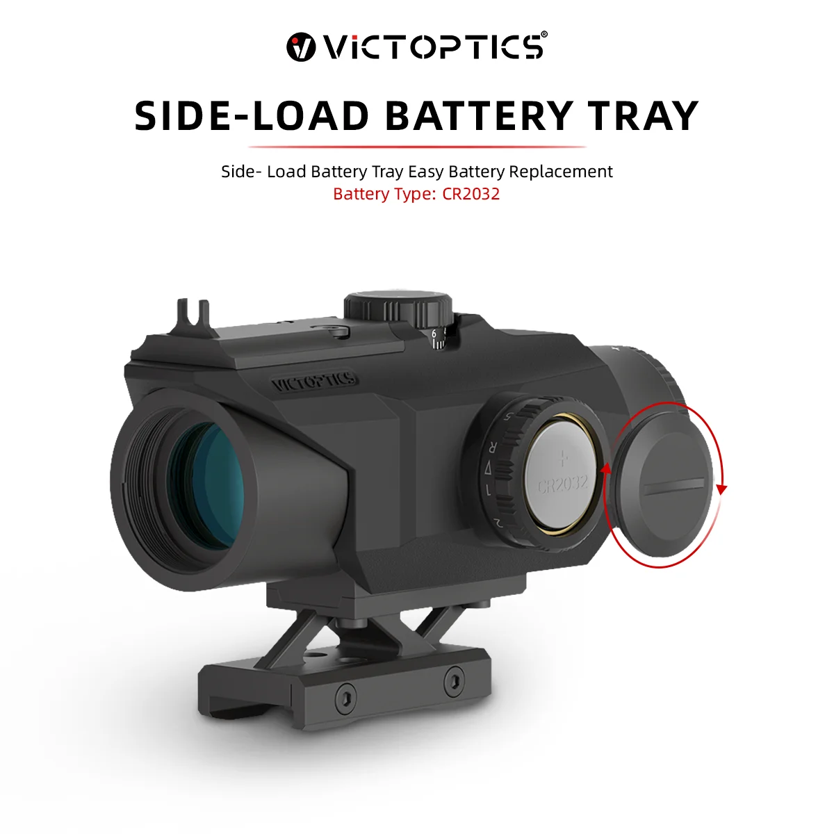 VictOptics C1 4x32 mira prismática, iluminación 5 R & G, montaje superior para red dot con huella DOC./R.M.R/R.M.S. c, para airsoft, PCC y AR - imagen 3