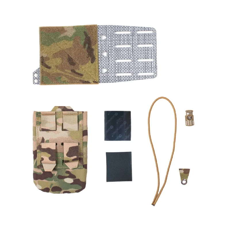 Bolsa táctica para cuchillos lateral MOLLE con solapa expandible y bolsas para cuchillos y radio integradas - imagen 4