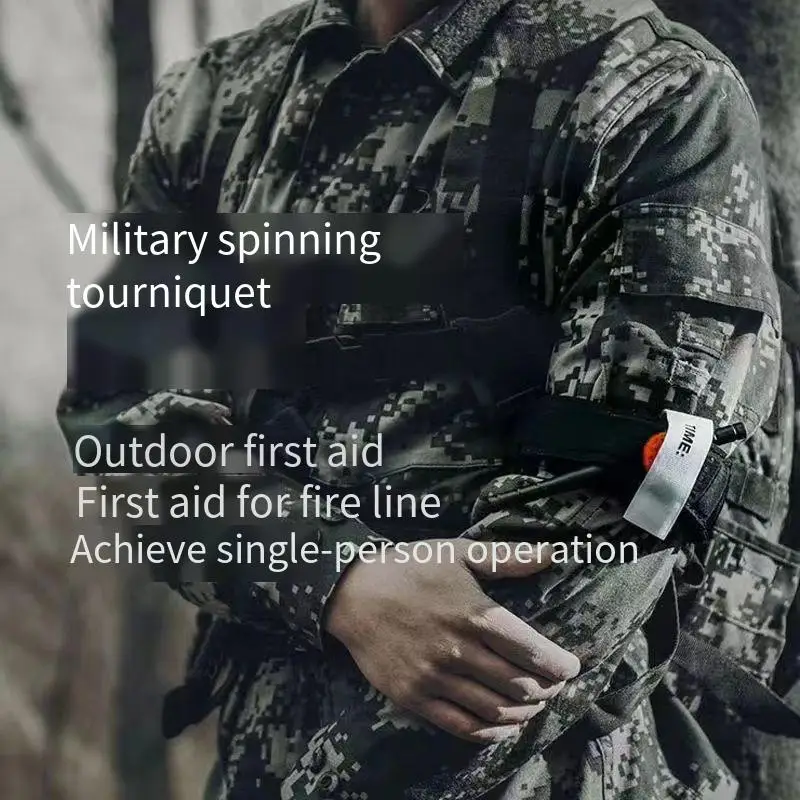 Torniquete de emergencia portátil para exteriores, equipo de primeros auxilios de liberación rápida y lenta, 65/95CM, 1/12 unidades - imagen 5