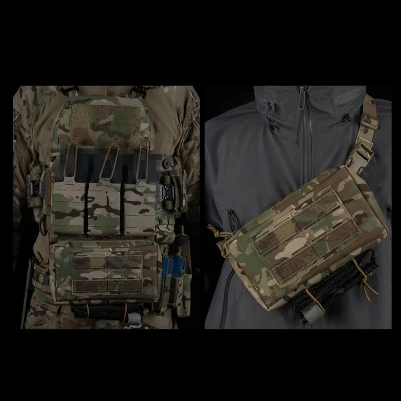Bolsa táctica MOLLE de cintura EDC con cierre mágico para portaplacas - imagen 2