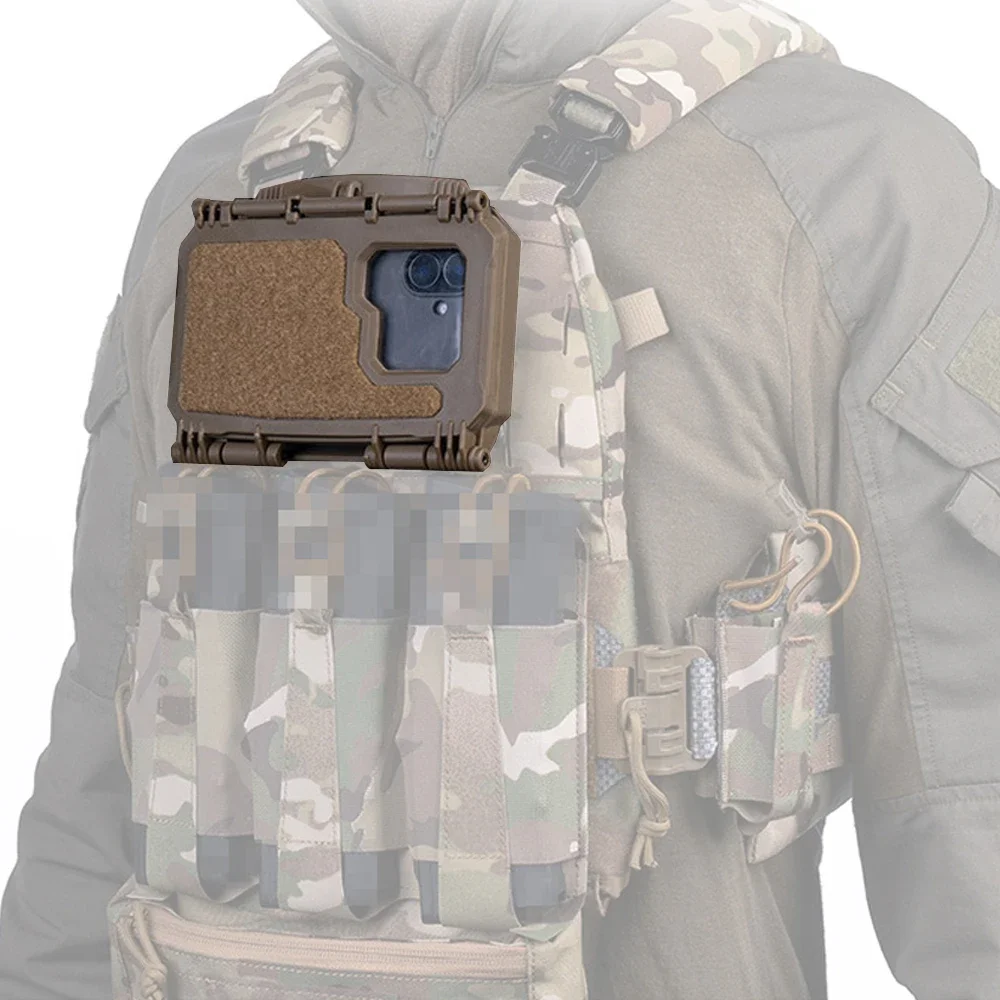 Funda de teléfono táctica de 2. a generación, soporte Universal MOLLE para navegación de mapas, chaleco de caza Airsoft, accesorio portador de placa - imagen 2