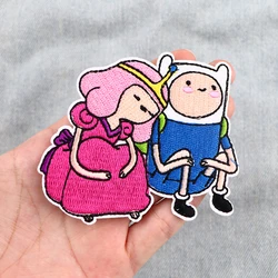 Parche de princesa de dibujos animados para planchar ropa, lindo parche bordado, accesorios de ropa, pegatinas de costura