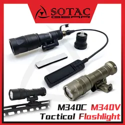 SOTAC M340V Linterna táctica estroboscópica LED blanca Picatinny