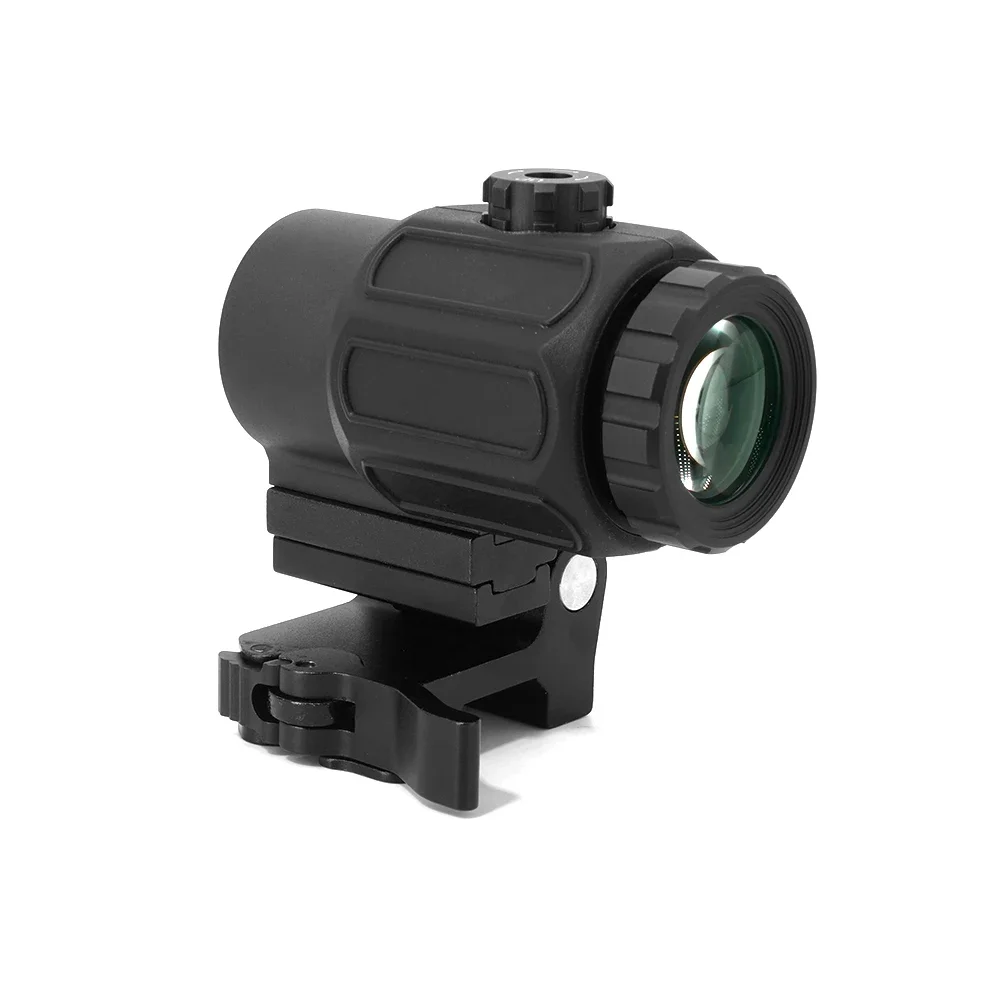 Lupa táctica G43, mira con interruptor al lado, montaje STS QD apto para riel de 20mm, marcado de bandera estadounidense, caza - imagen 3