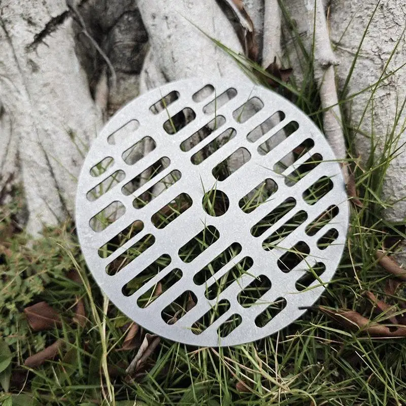 Placa de malla de aleación de titanio puro para acampar al aire libre, senderismo, supervivencia, barbacoa atrevida, placa de parrilla para acampar - imagen 4