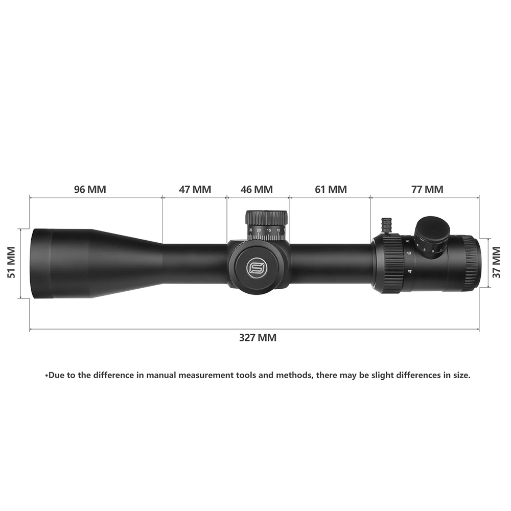 SPINA Optics-mira telescópica de largo alcance, visor óptico de 30mm, 4-16x44 segundo plano Focal, iluminado en rojo/verde, para caza táctica - imagen 4