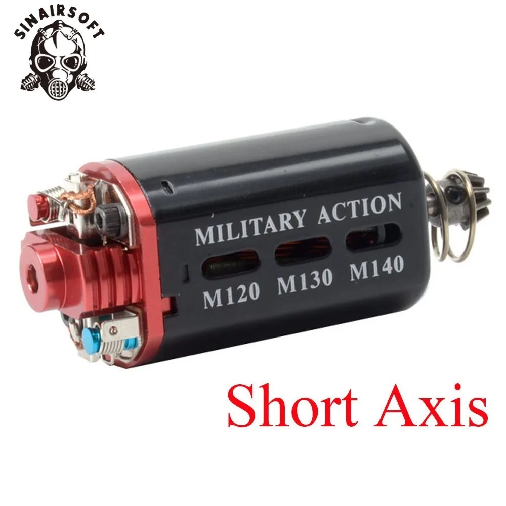 SINAIRSOFT M140 Motor de eje largo de alta velocidad para PTS ACR G36 AUG Airsoft Compatible Ver.2 Ver.3 Ver.7 caja de cambios - imagen 5
