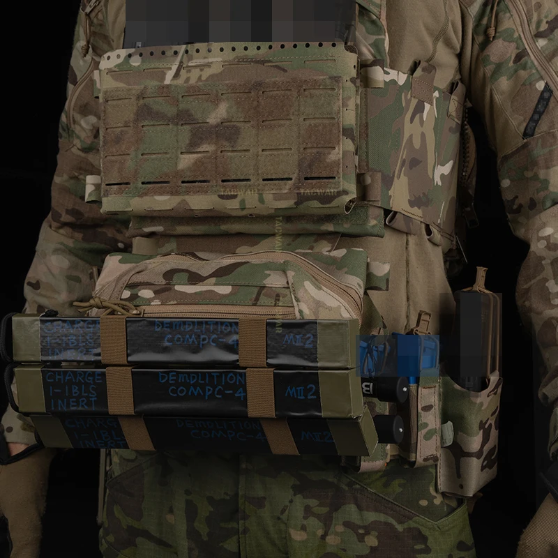 Caja de brunch táctica, chaleco de caza, portador de placa, colgante Abdominal, bolsa de caída, organizador CS Airsoft, bolsa de cintura de almacenamiento - imagen 2