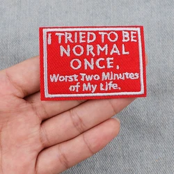 Parches con citas inspiradoras para ropa, apliques, insignias para planchar, pegatinas para ropa, costura DIY, rayas bordadas