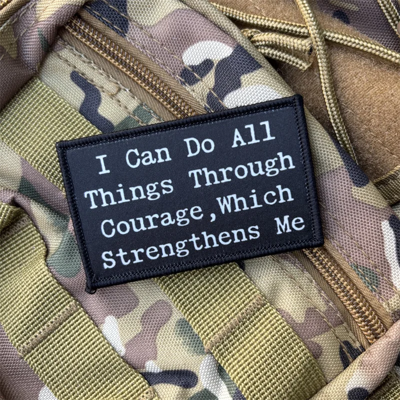 Parche Táctico Motivacional para Ropa, Insignia de Moral, Parches de Gancho y Bucle, Pegatinas para Mochila, Brazalete Impreso - imagen 4
