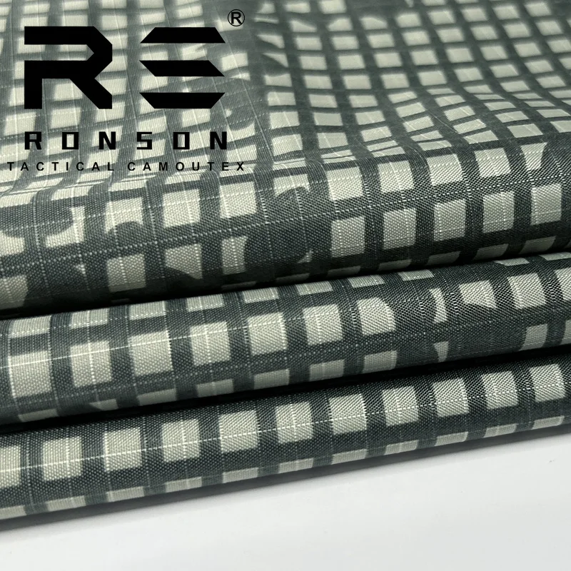 Tela a cuadros de nailon 210T de camuflaje nocturno del desierto, DNC, ultrafina, resistente al desgaste, suave, impermeable, PU, tienda de campaña, paraguas - imagen 4