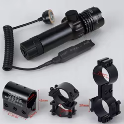Rifle táctico Universal rojo verde Las ** luz 532nm mira LS luz con interruptor de presión Base de montaje accesorios para mira telescópica
