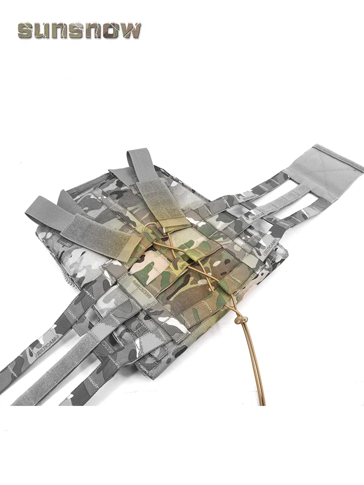 CB BK Chaleco esquelético de 3 bandas Cinturón envolvente lateral Cuerda de conexión elástica - imagen 5