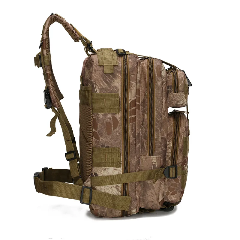 Lawaia-mochila de camuflaje militar para hombre y mujer, bolso táctico de tres niveles, bolsa de escalada, mochila de nailon para senderismo, 30l - imagen 5