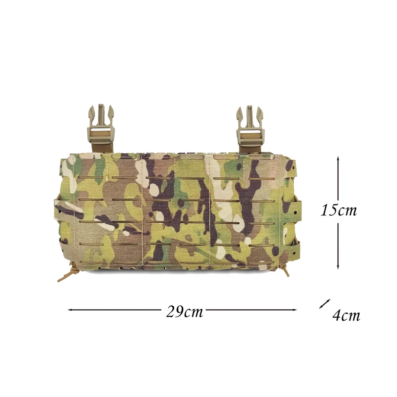 Bolsa para revistas con Panel frontal Airsoft ARC V3, aparejo de pecho táctico, bolsa portadora de placa, conversión de expansión, bolsa Molle colgante para el pecho - imagen 5