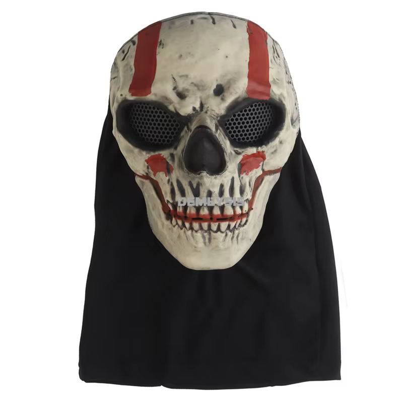 Airsoft Skull Face Mask Tactical Paintball Combat CS Hunting Full Face Balaclava Mask Outdoor Protection Halloween Movie Props - imagen 3
