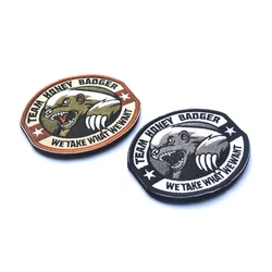 Parche bordado Tejón de Miel Honey Badger para mochilas