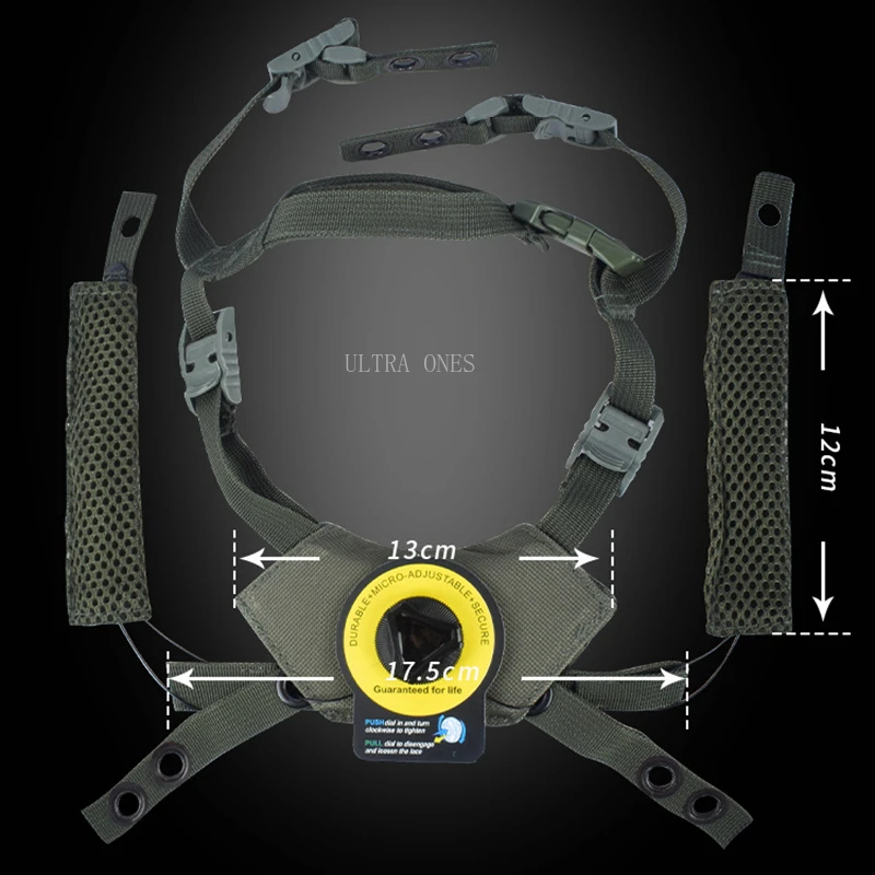 Almohadillas protectoras para casco de Paintball táctico, almohadilla de espuma viscoelástica para casco Airsoft, accesorios para cascos rápidos Wendy - imagen 3