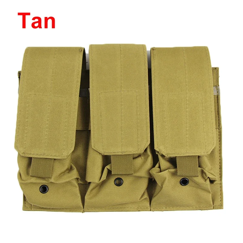 Bolsa táctica para revistas M4 M16 AR-15, soporte magnético, bolsa MOLLE Triple/doble, bolsa Mag para caza y tiro de 5,56mm - imagen 3