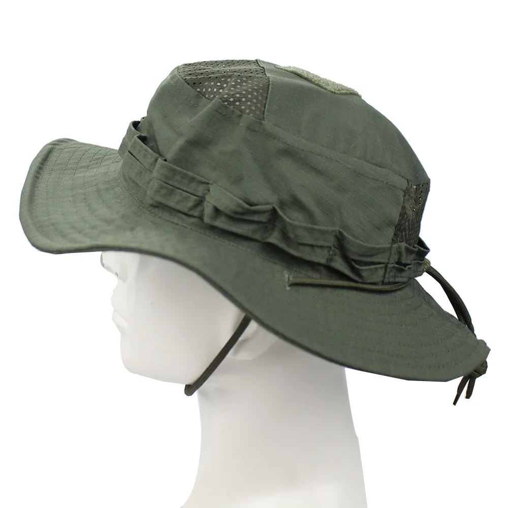 Sombrero Boonie táctico de camuflaje, gorra de combate Multicam, malla de verano, deportes al aire libre, entrenamiento, pesca, senderismo, Camping, caza - imagen 5