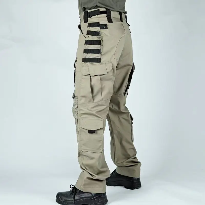 Pantalones a prueba de puñaladas del Fbi para policía de autodefensa, tácticos militares, a prueba de picar, múltiples bolsillos, resistentes al desgaste, ropa para caza al aire libre - imagen 5