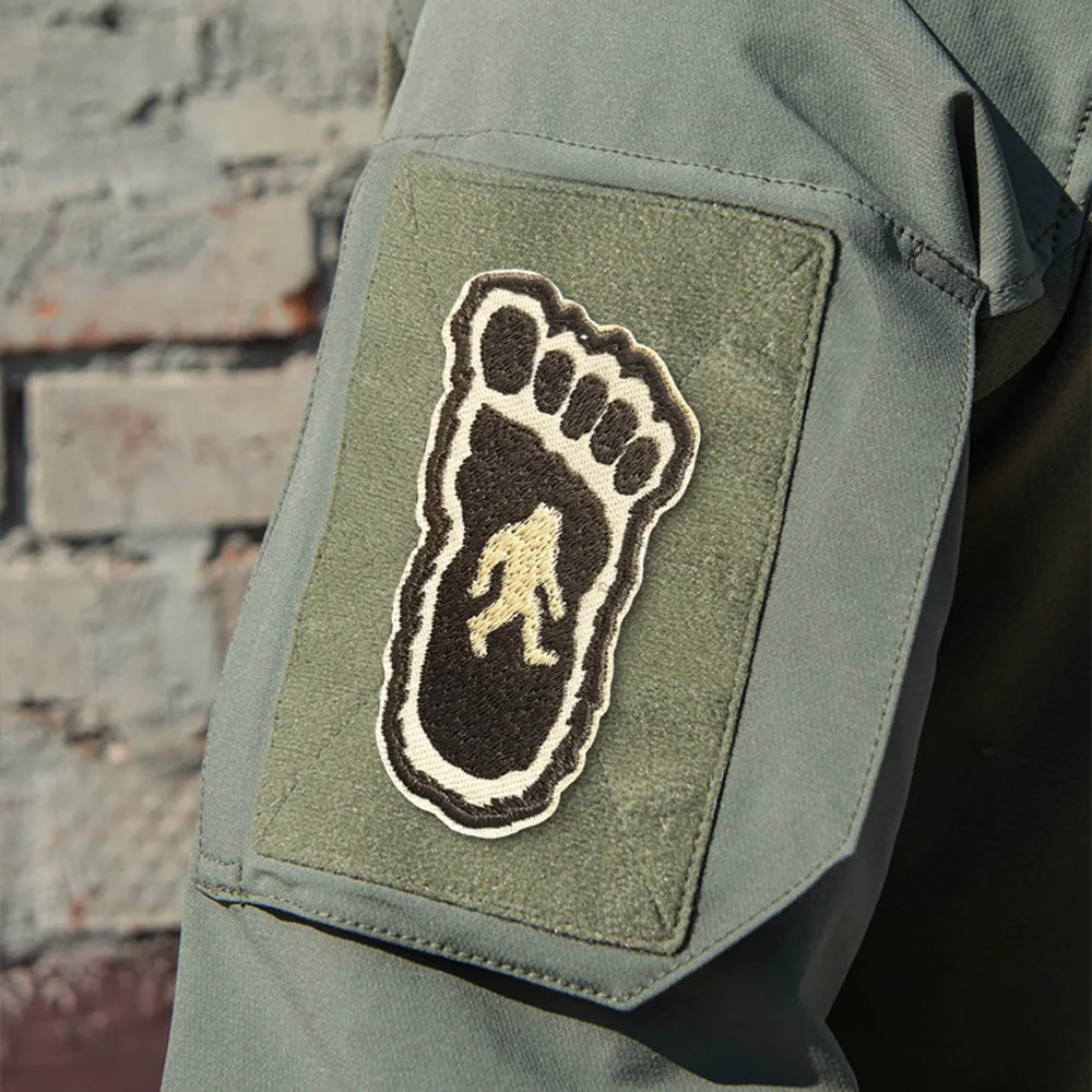 Parche táctico de moral bordado de gorila Bigfoot, parche divertido de gancho y bucle, insignia militar, brazalete, pegatinas para mochila