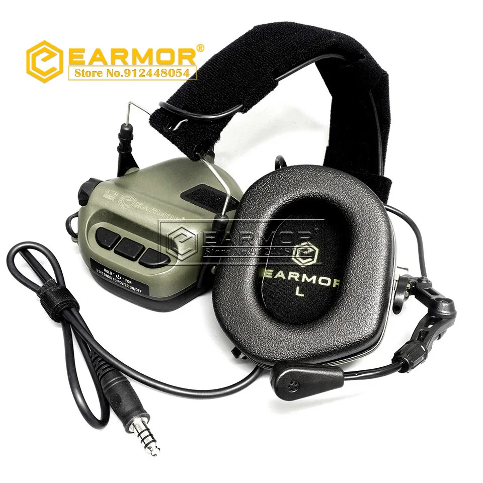 EARMOR M32 MOD4 auriculares tácticos para casco con riel Picatinny - imagen 3