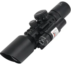 M9 Mira telescópica táctica iluminada rojo y verde