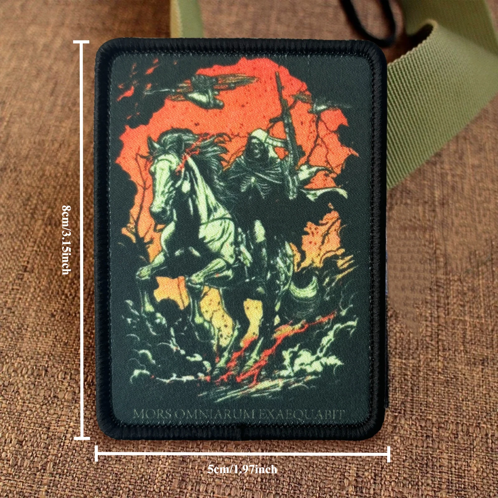 La muerte equivale todos los parches tácticos de calavera parche de gancho y bucle Meme insignia de moral del ejército militar pegatinas para mochila - imagen 2